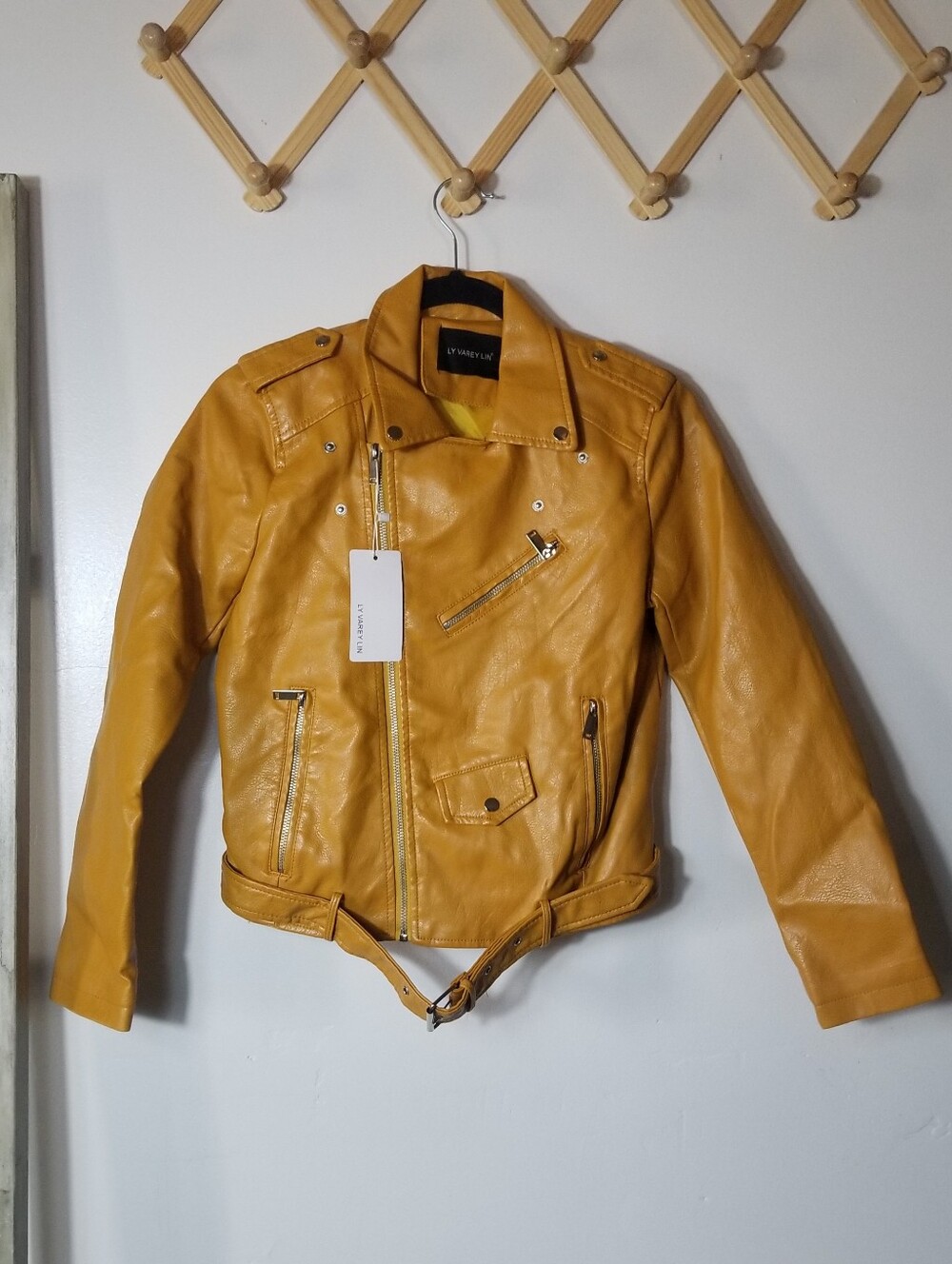 NWT LY VAREY LIN WOMEN'S GOLDEN YELLOW JACKET SIZE SMALL